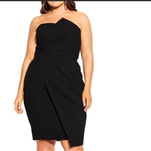 City Chic strapless cocktail dress. Beautiful dress.